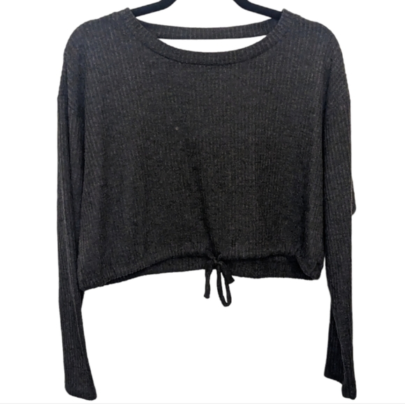 Aeropostale Seriously Soft Cropped Knit Top M 🖤 - Picture 5 of 12